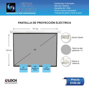 PANTALLA DE PROYECCION ELECTRICA (4:3)