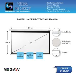 PANTALLA DE PROYECCION MANUAL (16:9)